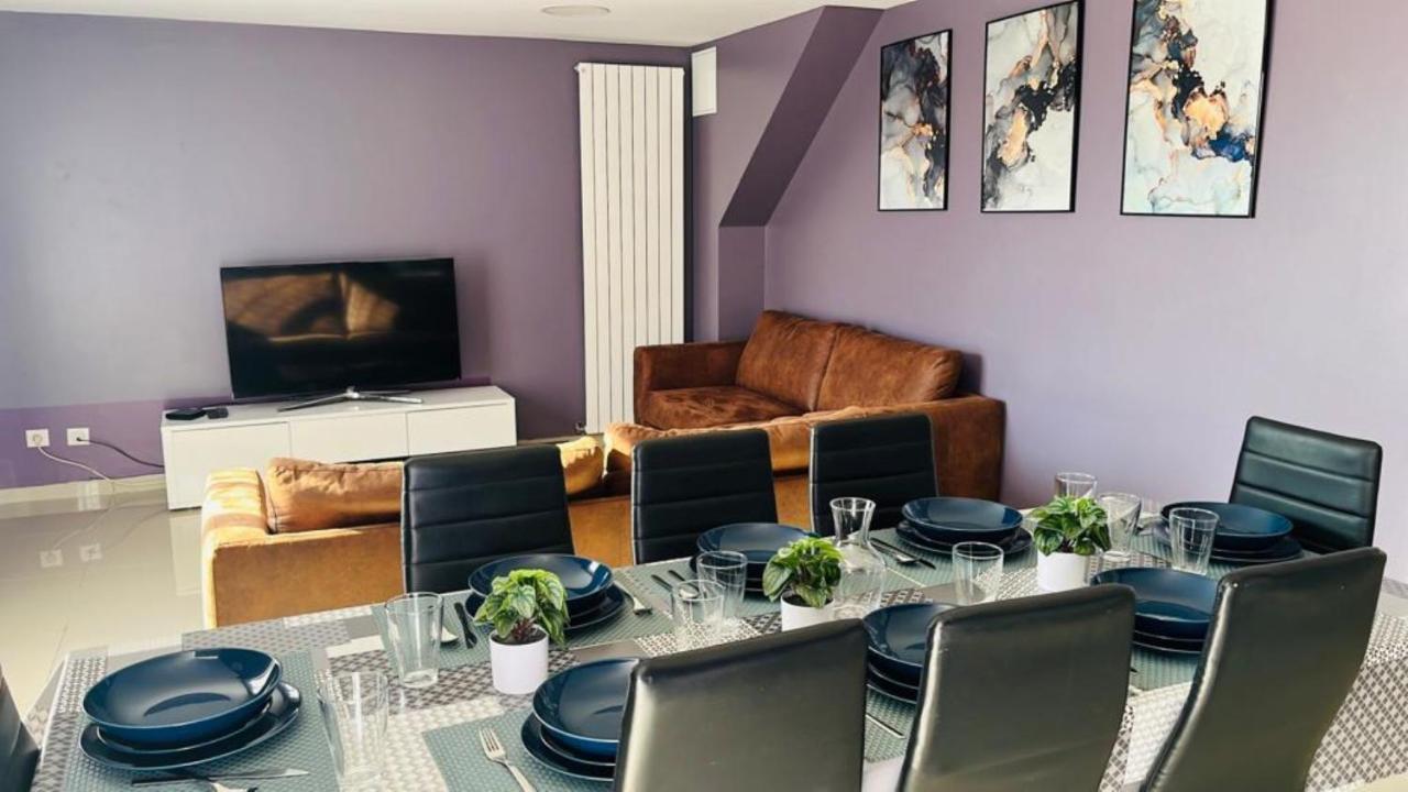100M2 2 Chambres 8 Personnes - Grand Parking Et Terrasse Privee - Proche Cdg-Parc Expositions-Paris-Asterix-Disney Villepinte  Exterior foto